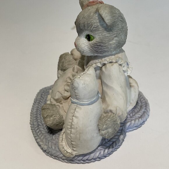 VTG 1993 Calico Kittens Figurine I'm Sew Glad You're Mine Enesco 623512 C1/221 - Picture 4 of 9